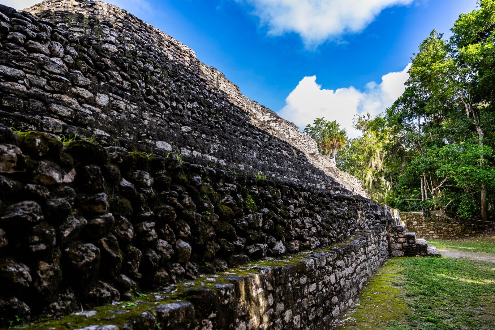 Ancient Maya architecture at the Chacchoben archaeological site in Quintana Roo